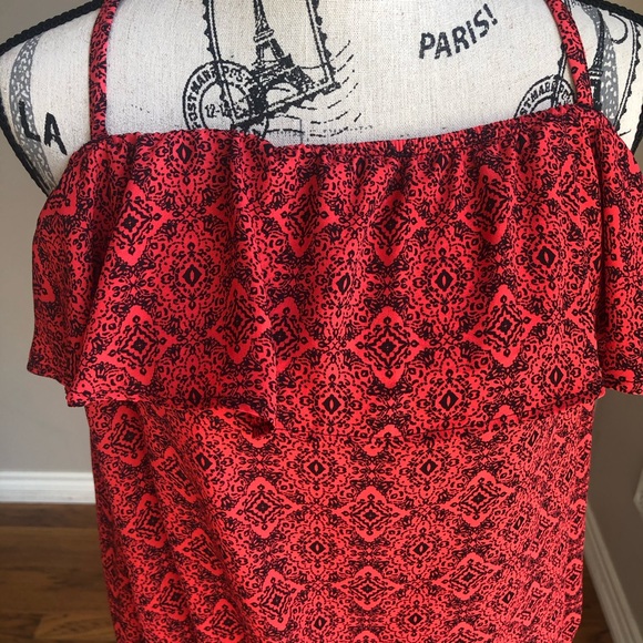 Torrid Tile Print Georgette Ruffle Cami Top 1x - Picture 5 of 8